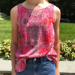 Cabi Pink Patterned Tank
